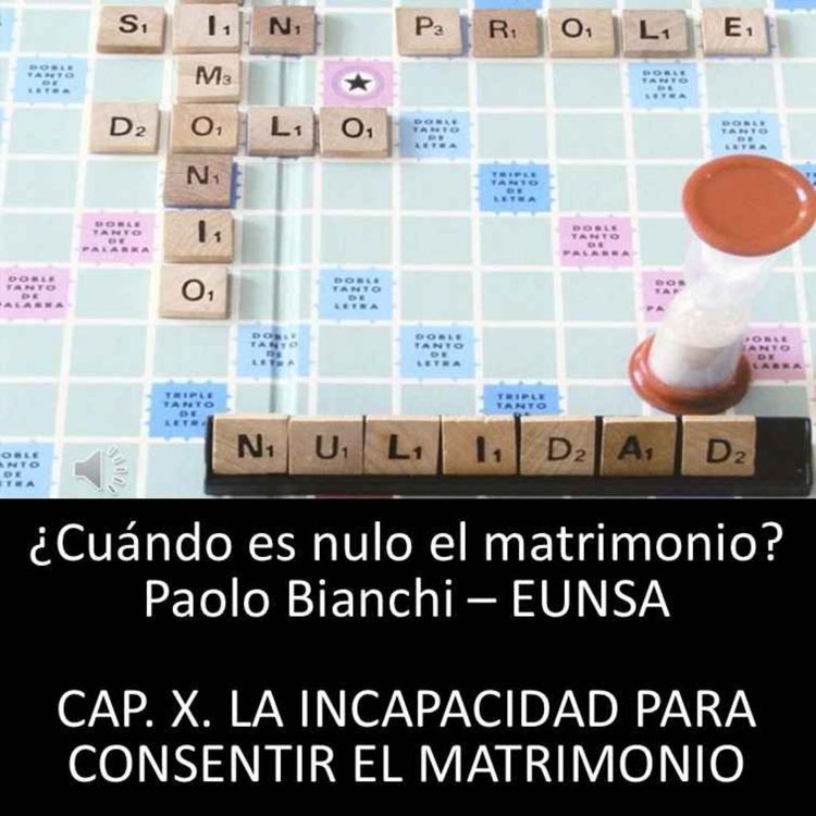 cover art for CAPÍTULO X. LA INCAPACIDAD PARA CONSENTIR EL MATRIMONIO