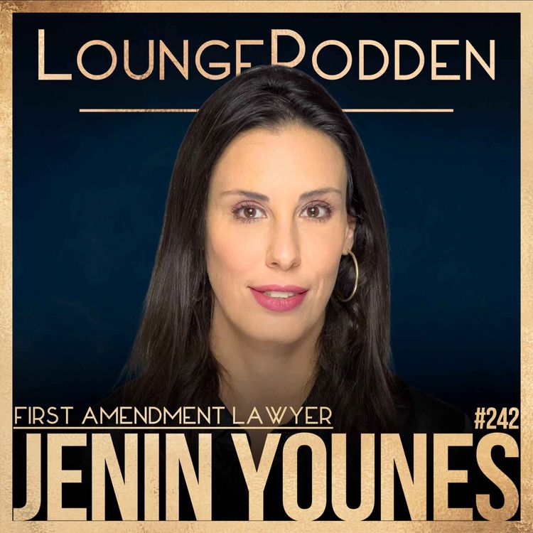 cover art for #242 – Jenin Younes: Censorship under Donald Trump and Joe Biden | USA & Co