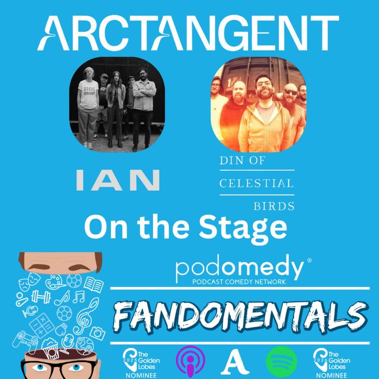 cover art for On the Stage at ArcTanGent with Ian & Din of Celestial Birds