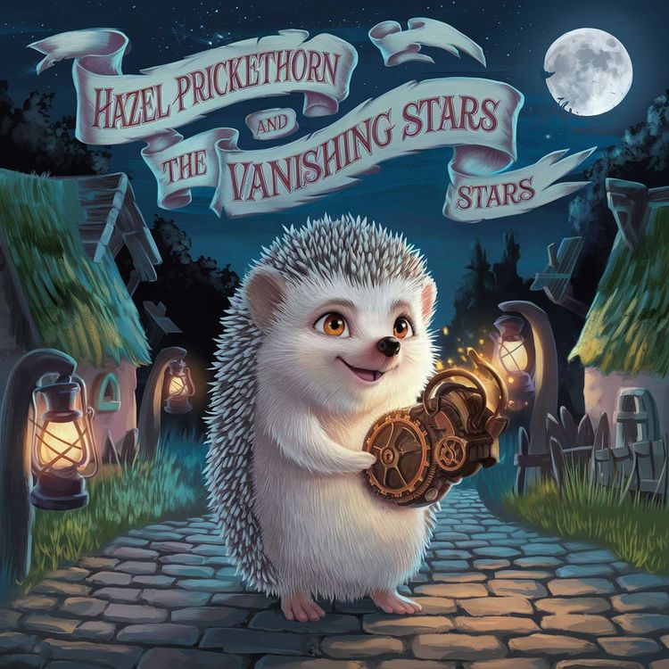 cover art for Hazel Pricklethron and the Vanishing Stars. Sleep Story.