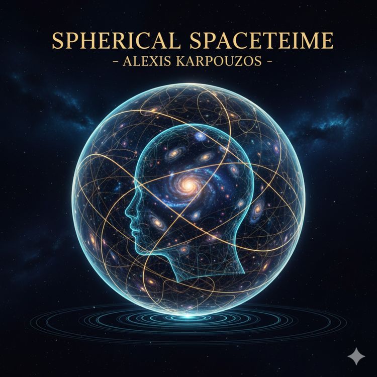 cover art for THE SPHERICAL SPACETIME - ALEXIS KARPOUZOS