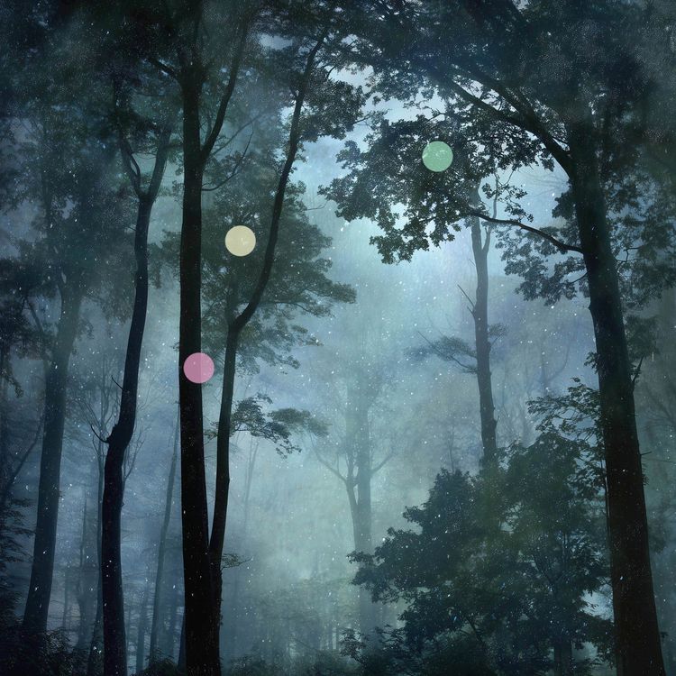 cover art for Night Rain in the Forest | Cotswolds Calm Sounds