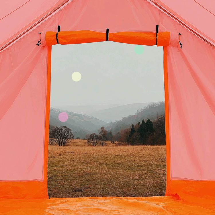 cover art for ASMR Rain Under Canvas | Wye Valley Countryside