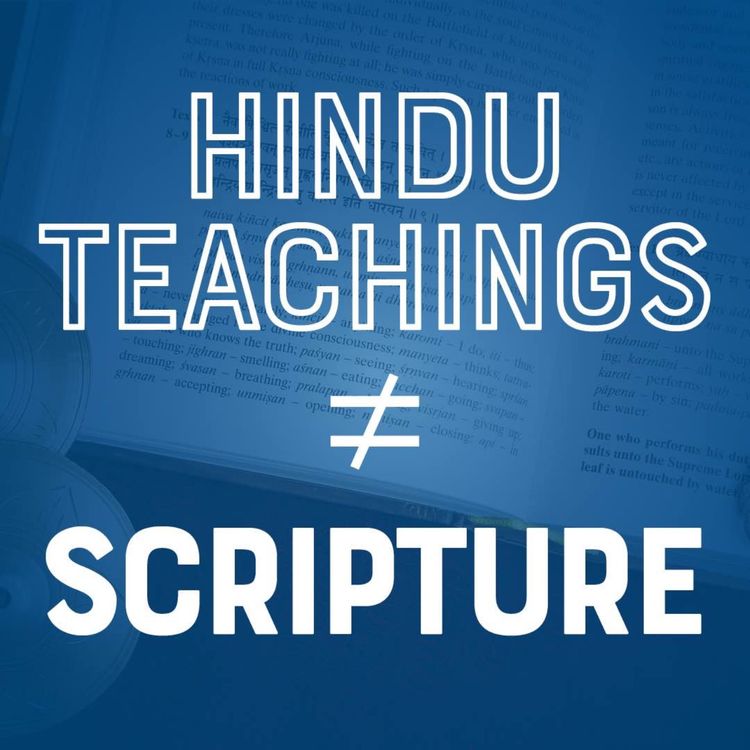 cover art for Hindu teachings ≠ Scripture