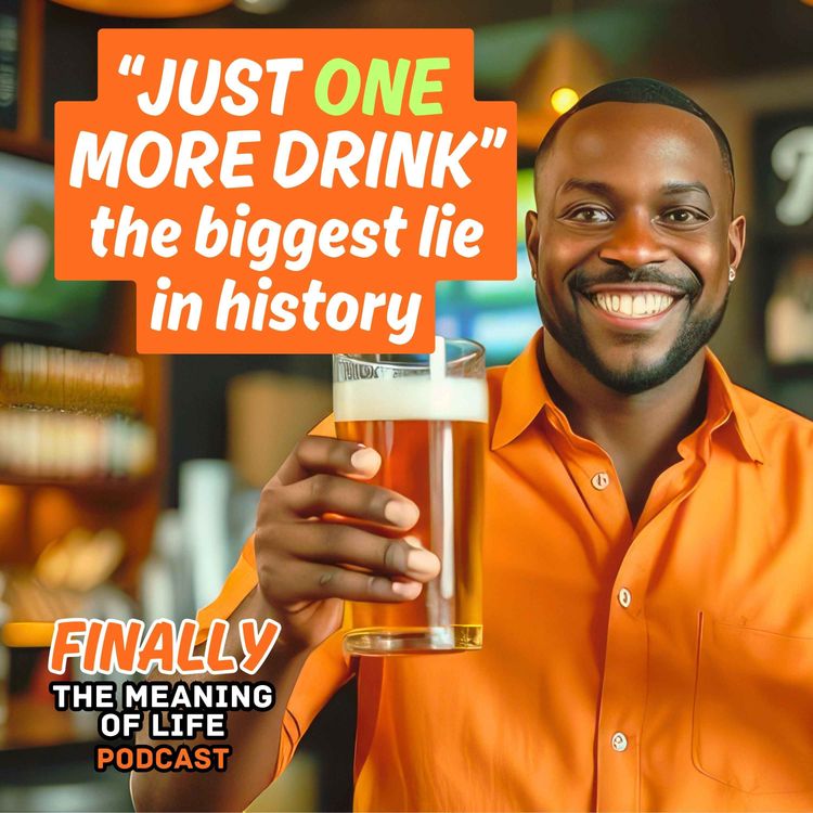 cover art for "Just One More Drink" (the biggest lie in history)