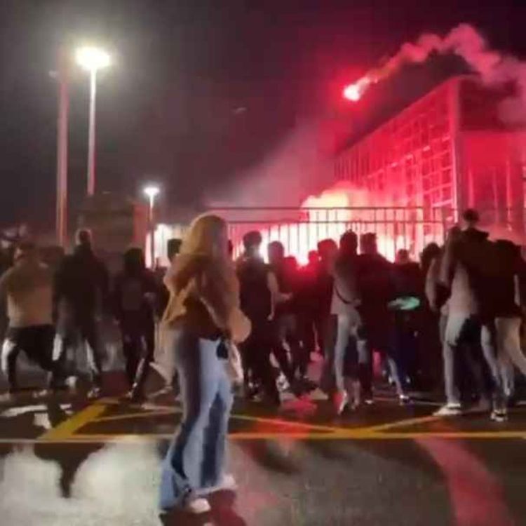 cover art for **Chaos at Louth Derby**: 12-Year-Old Drogheda UTD Fan Injured By Flare at Oriel Park - 23/02/2026