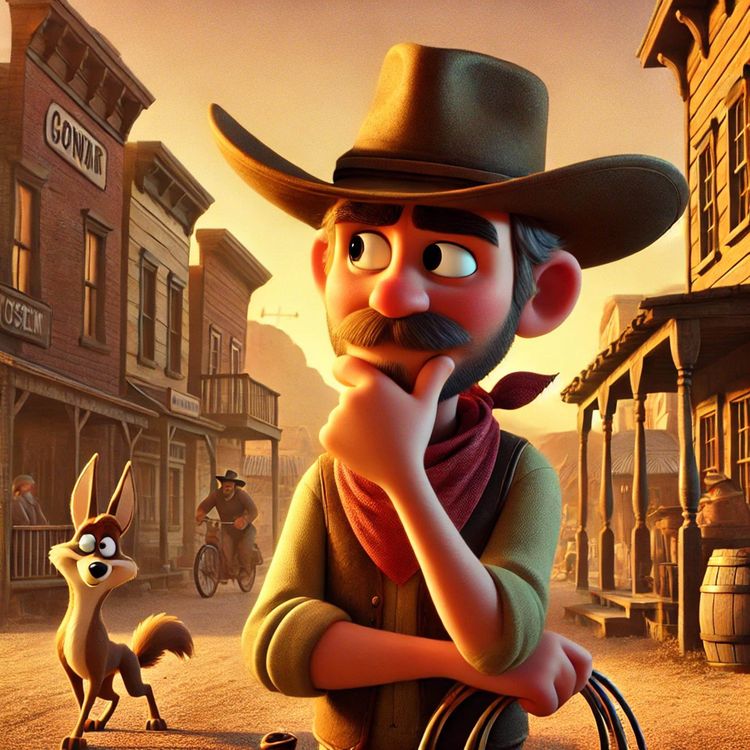 cover art for Cowboy Hank and The Tricky Coyote