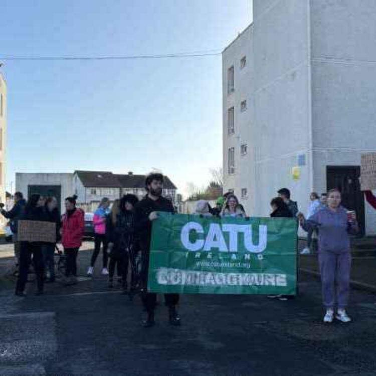 cover art for Northside residents march to local council offices over living conditions