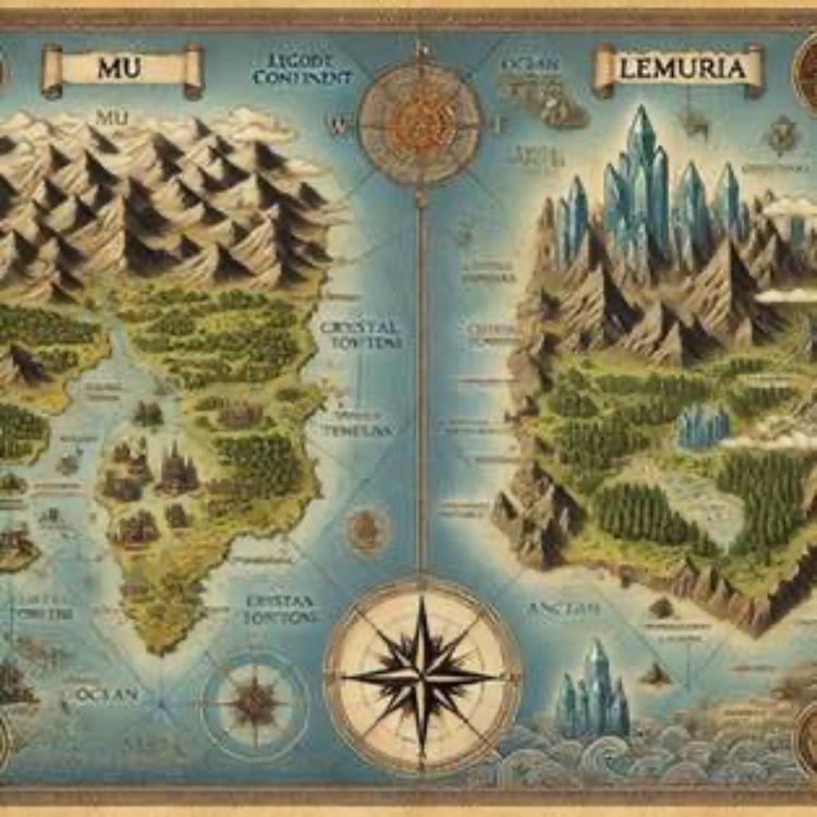 cover art for Mu och Lemurien – De Försvunna Kontinenterna