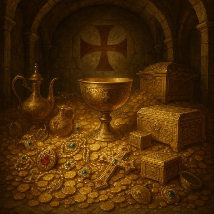 cover art for Tempelriddarnas Försvunna Skatt