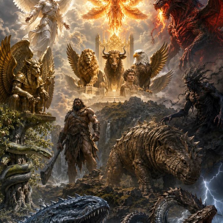 cover art for Tio mystiska varelser ur bibeln