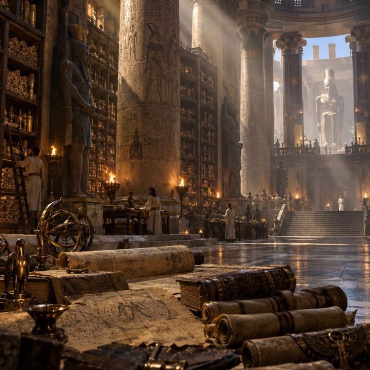 cover art for Biblioteket i Alexandria – mänsklighetens förlorade kunskap