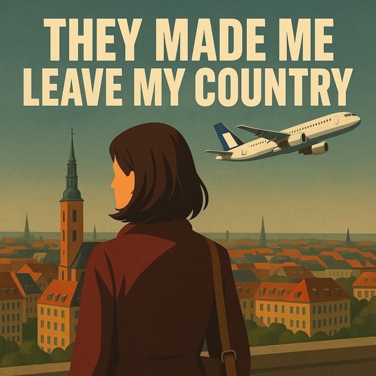 cover art for They made me leave my country
