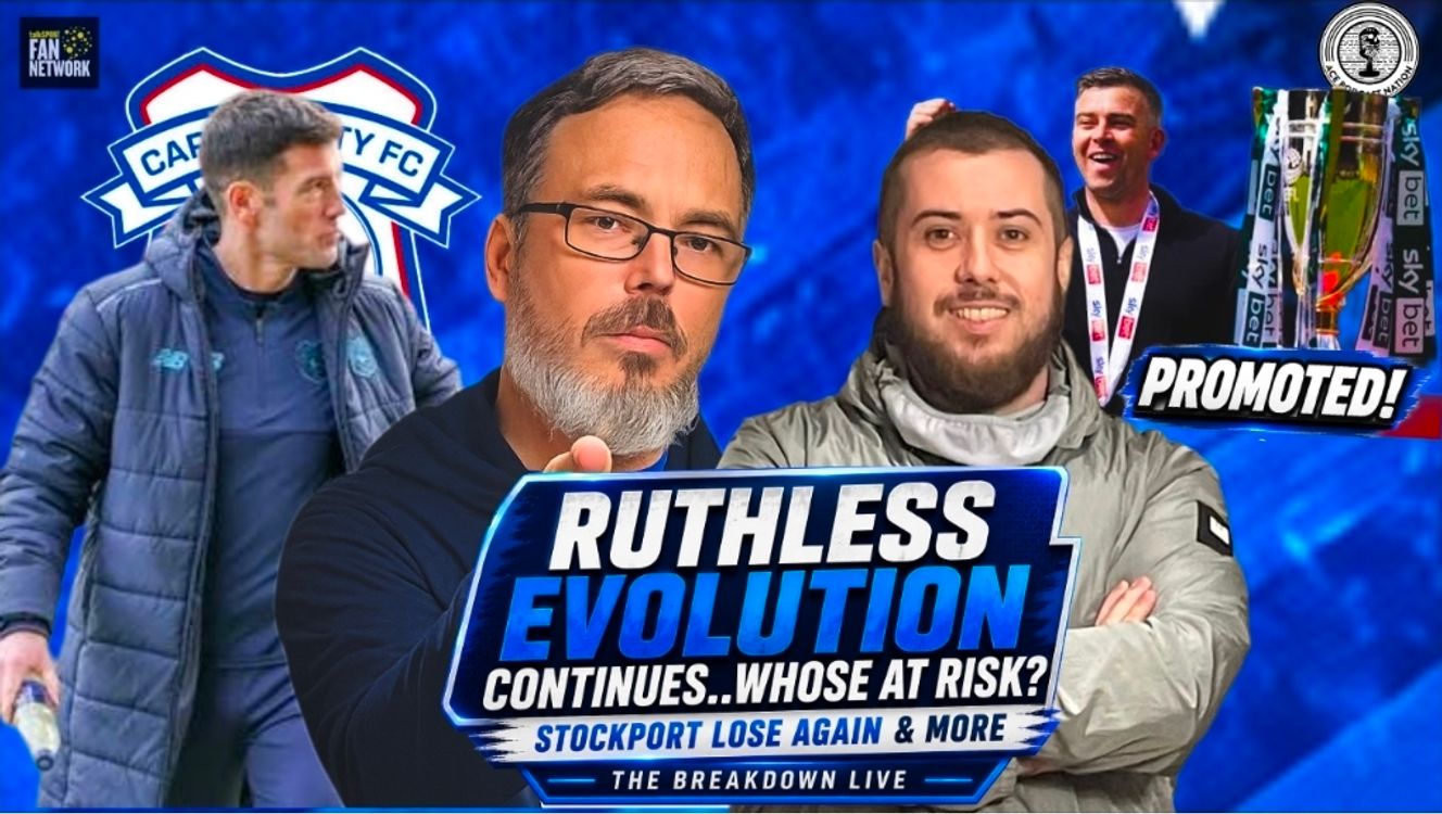 cover art for Ruthless Evolution continues but whose at risk? Stockport lose at Wembley again | The Breakdown 
