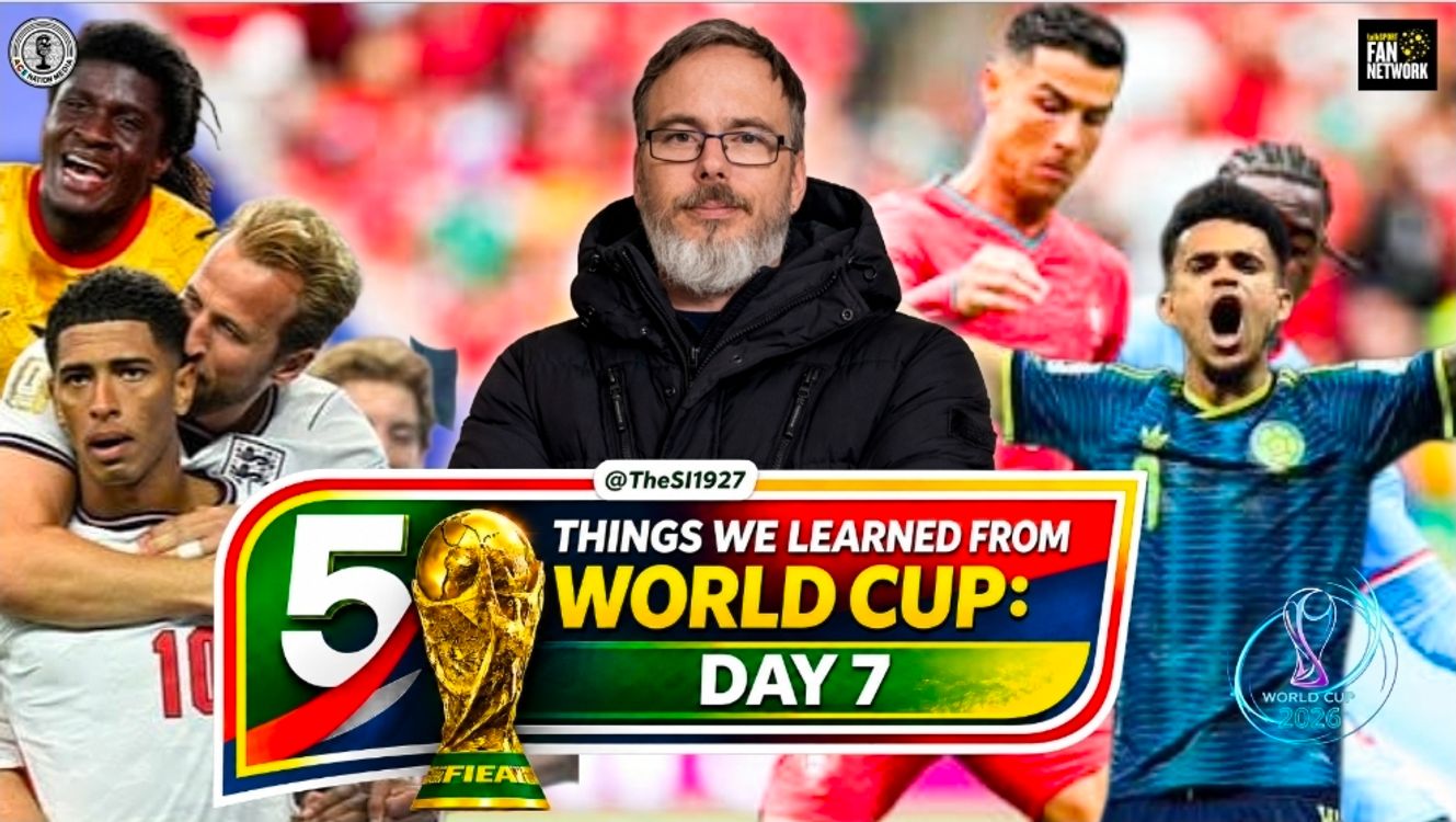 cover art for Kane, Bellingham & Ronaldo arrive BUT did they turn up? | 5 Things from World Cup: Day 7