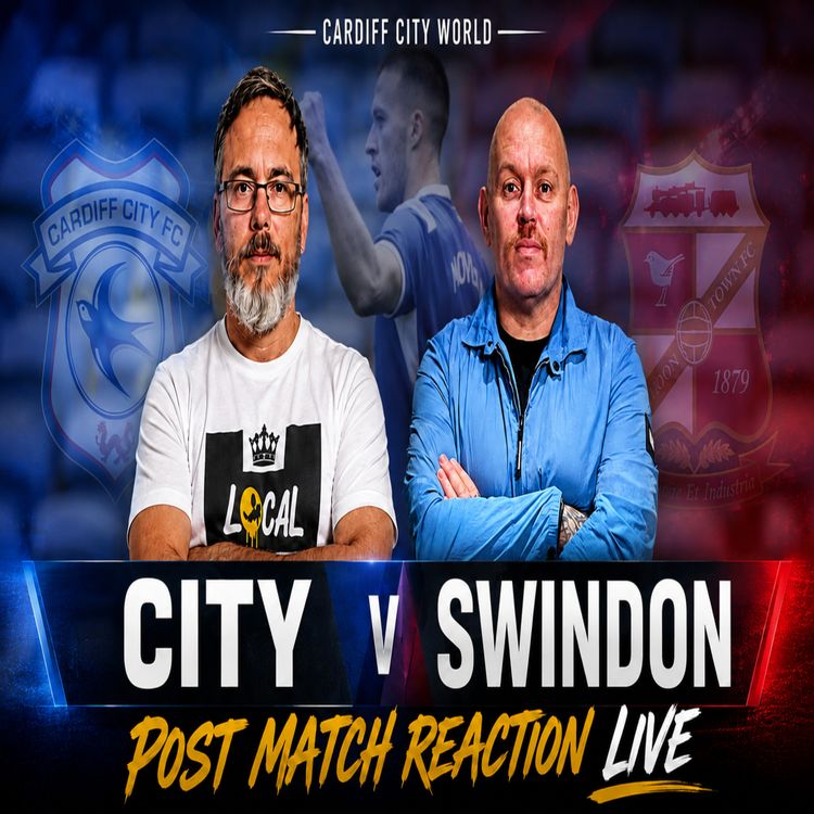 cover art for Salech steps up | Super sub Moylan as Bluebirds through! | City 3 Swindon 2 Post Match Live
