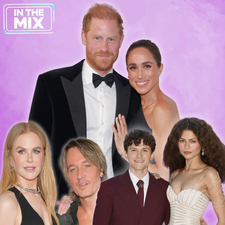 cover art for Inside Harry & Meghan’s Night Out, Zendaya & Tom Holland’s Wedding, Keith Urban Is “Relieved” (In The Mix)