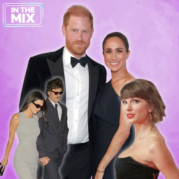 cover art for Harry & Meghan Are Moving Back to the UK, Taylor Swift Wants That Emmy & Kendall Jenner & Jacob Elordi Hard Launch (In The Mix)