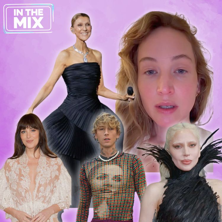 cover art for Céline Dion’s Epic Paris Return, Dakota Johnson & MGK?! + Lady Gaga Is a Mom! (In The Mix)