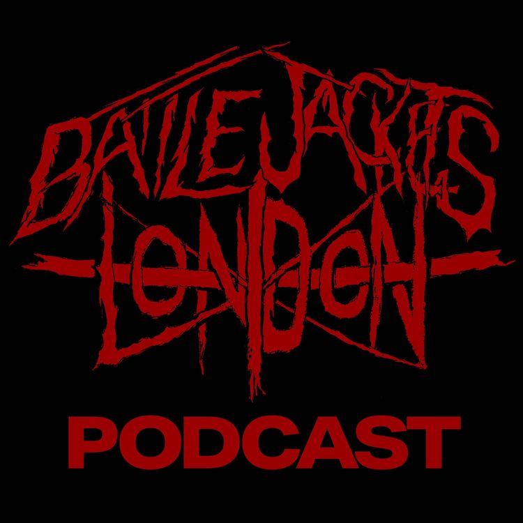cover art for The Battle Jackets London Podcast Episode 2. The hardest to read logos & a very expensive back patch