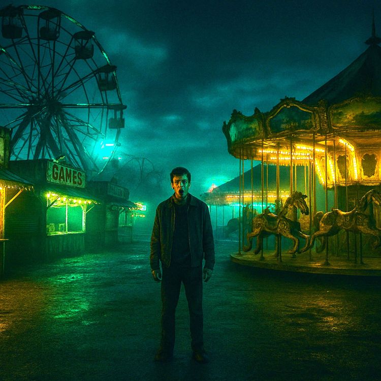 cover art for 4 Scary TRUE Carnival Horror Stories