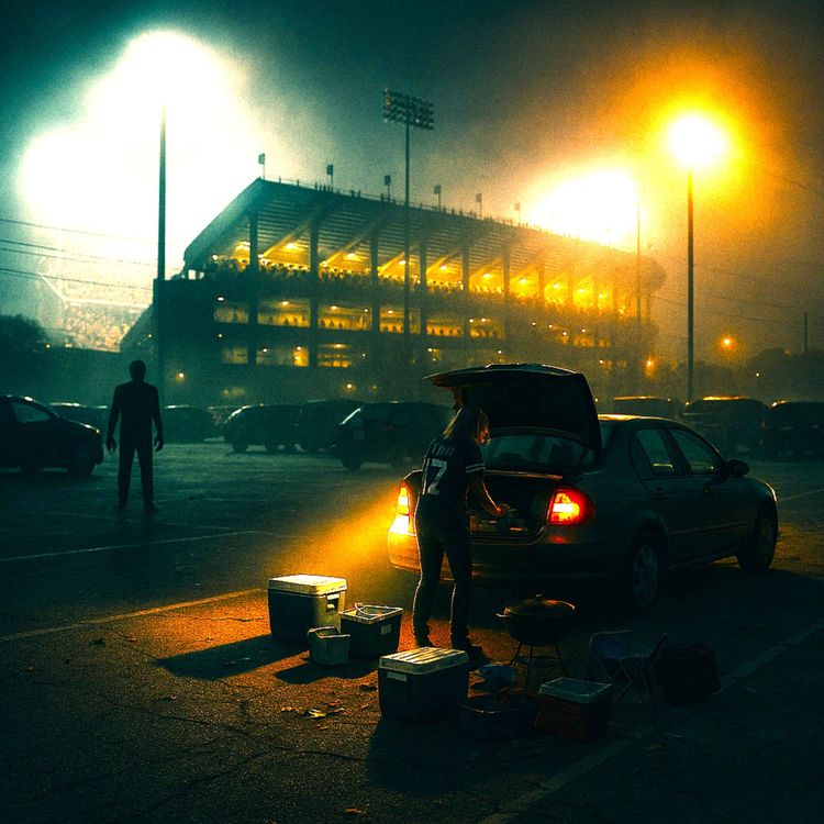 cover art for 4 Disturbing TRUE Tailgating Scary Stories