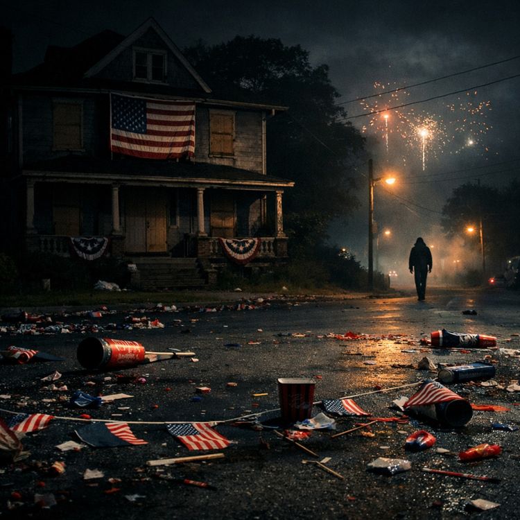 cover art for 4 Disturbing TRUE 4th Of July Scary Stories