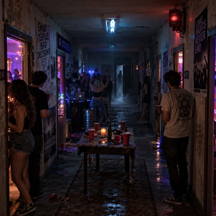 cover art for 4 Scary TRUE College Party Horror Stories