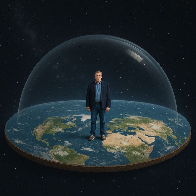 cover art for Hur tänker egentligen en Flat Earther?
