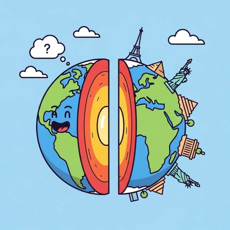 cover art for What If Earth Got Sliced in HALF? | 🤯 Science Ka Super Sawal!