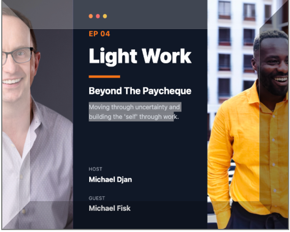 cover art for Moving through uncertainty and building the self through work