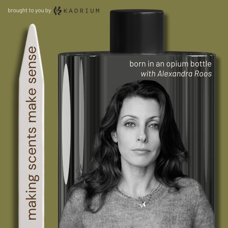 cover art for Born in an Opium Bottle with Roos & Roos Co-Founder Alexandra Roos