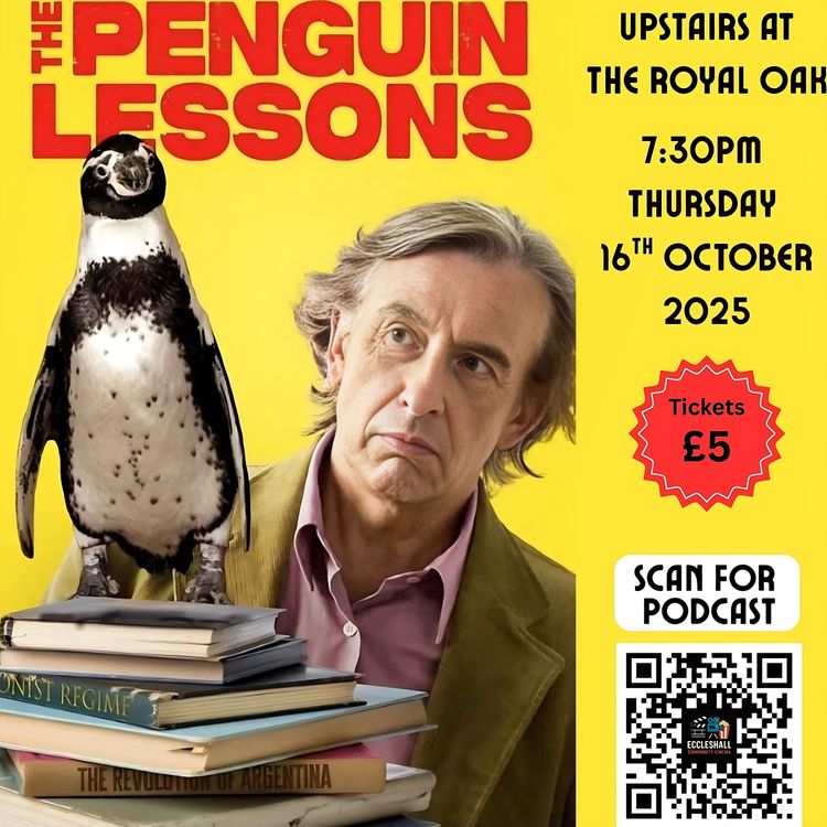 cover art for The Penguin Lessons (Peter Cattaneo, 2024)