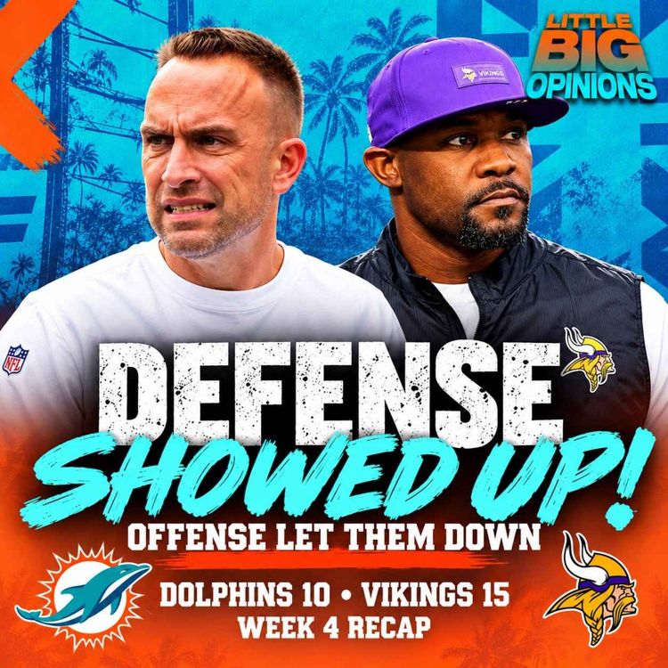 cover art for Dolphins Waste 18-Tackle Game From Jacob Rodriguez + Drake Maye Upsets Bills & Injury News!