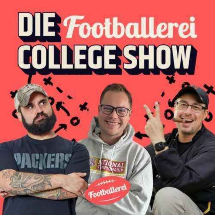 cover art for Die Footballerei College Show: TRUMP & DIE GROSSE DRAFT-VORSCHAU