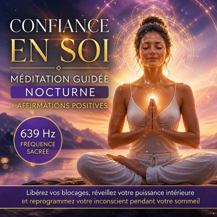 cover art for Confiance en Soi Absolue ✨ Méditation Guidée Nocturne + Affirmations Positives | Fréquence Sacrée 639 Hz pour Reprogrammer l’Inconscient