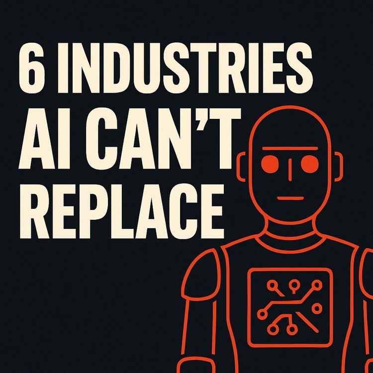 cover art for 6 Industries AI Can't Touch—Yet!