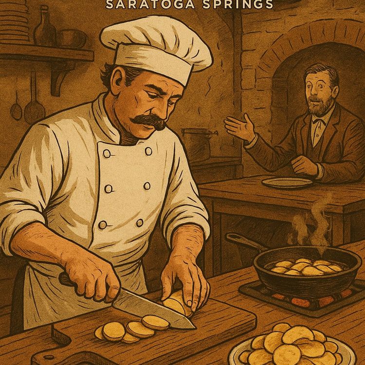 cover art for The invention of the Potato Chip was an accident.