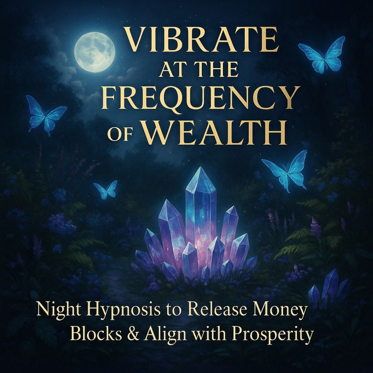 cover art for Vibrate at the Frequency of Wealth: Hypnosis & Deep Sleep