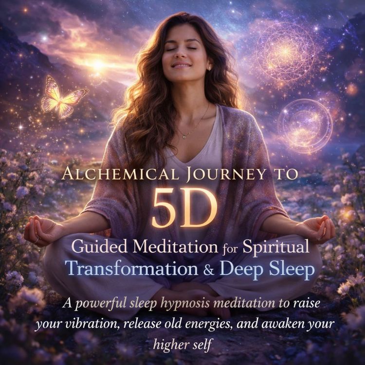 cover art for Alchemical Journey to 5D: Guided Meditation for Spiritual Transformation & Deep Sleep