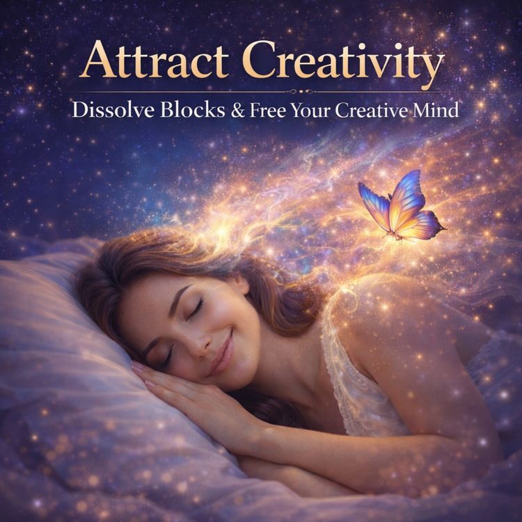 cover art for Attract Creativity While You Sleep | Guided Sleep Meditation to Dissolve Blocks & Unlock Your Creative Mind