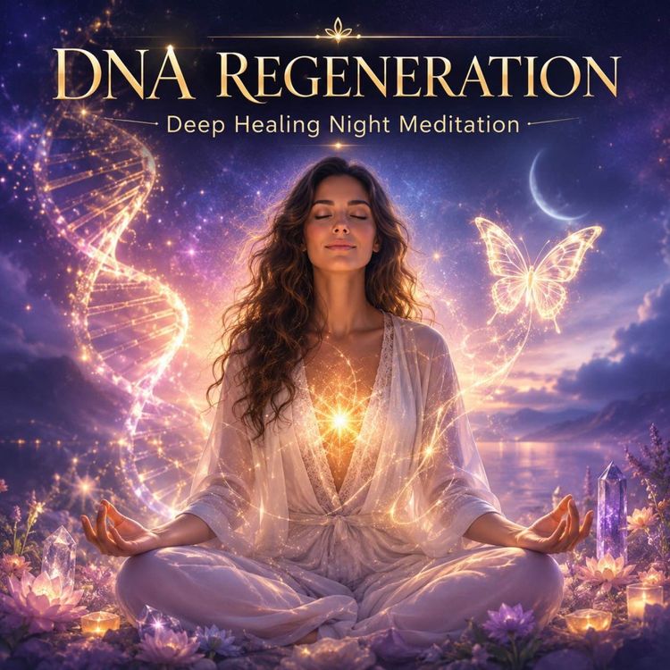 cover art for DNA Regeneration Sleep Meditation: Deep Healing, Cellular Renewal & Subconscious Reprogramming