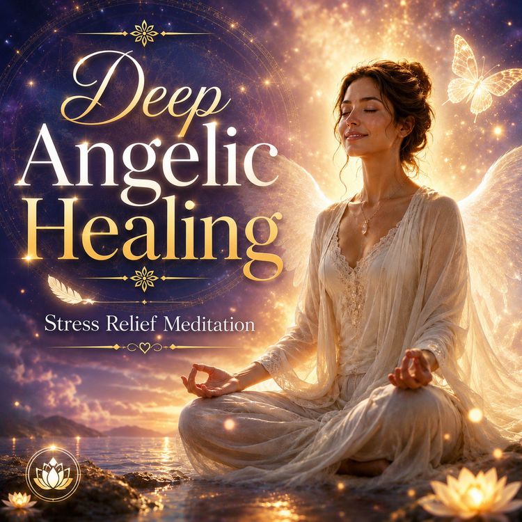 cover art for Deep Angelic Healing for Stress Relief and Inner Peace