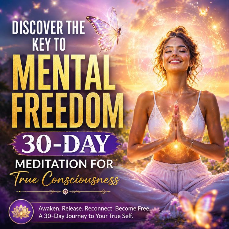 cover art for Mental Freedom in 30 Days: Guided Meditation for True Consciousness & Inner Awakening