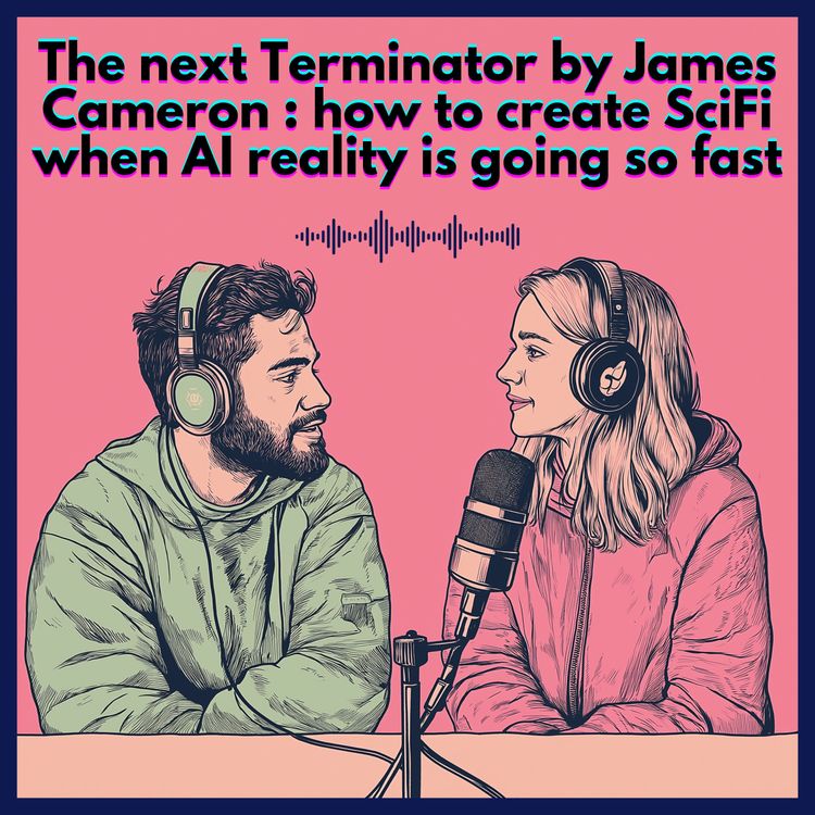 cover art for The next Terminator movie by James Cameron. Not easy when AI is moving faster than reality