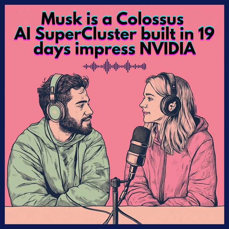 cover art for #17. Musk is a Colossus : AI SuperCluster built in 19 days impress NVIDIA