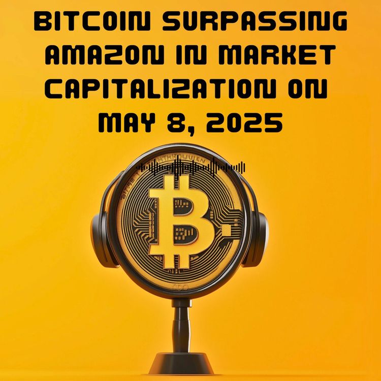 cover art for 39. Bitcoin surpassing Amazon in market capitalization on May 8, 2025