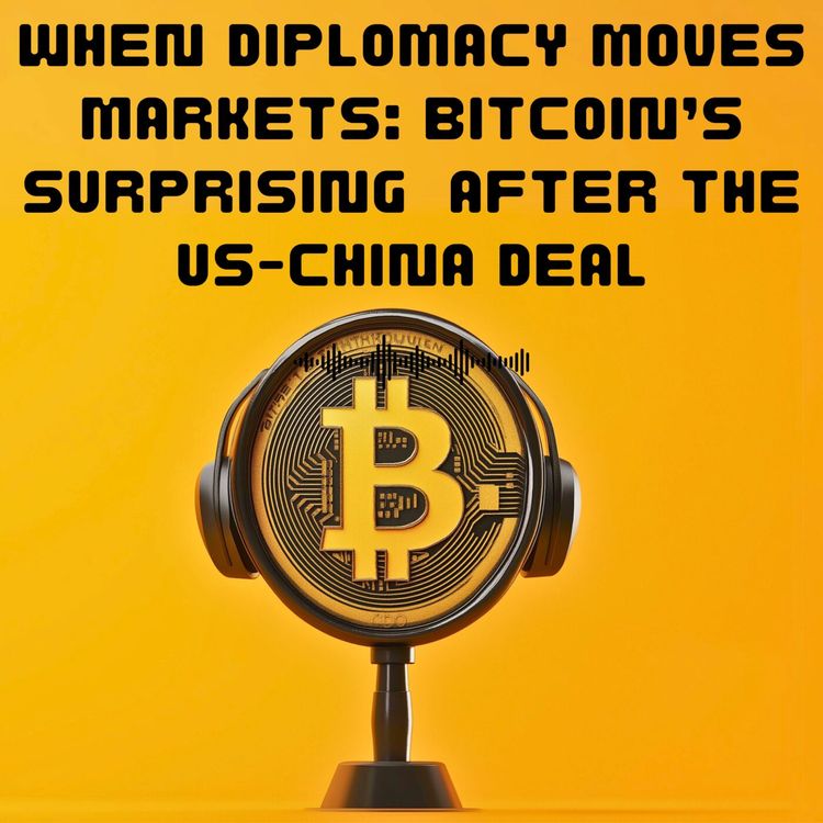 cover art for #41. When Diplomacy Moves Markets: Bitcoin’s Surprising Surge After the US-China Deal