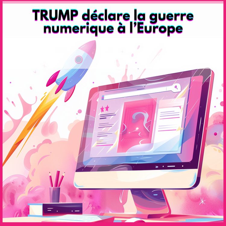 cover art for TRUMP déclare la guerre numérique a l’Europe