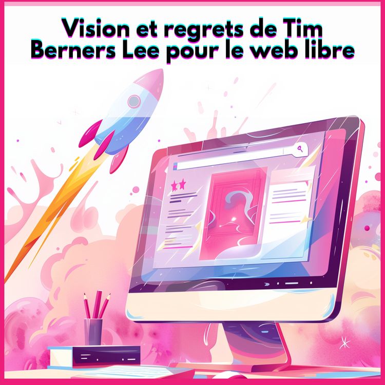 cover art for Vision et regrets de Tim Berners Lee pour le web libre